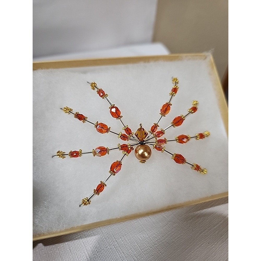 Christmas Spider Ornament Hand Crafted One Of A Kind